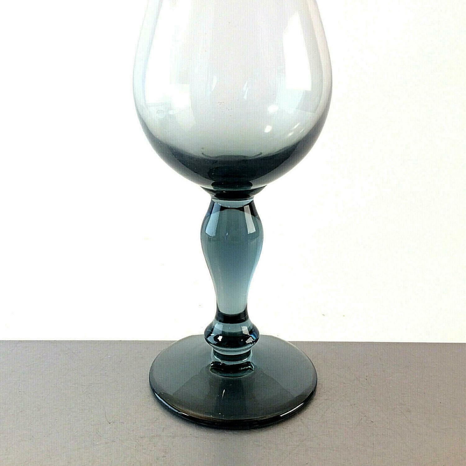 MID CENTURY  Vase 50er 60er Rauchglas Turmalin grün 34 cm Glas Glasvase