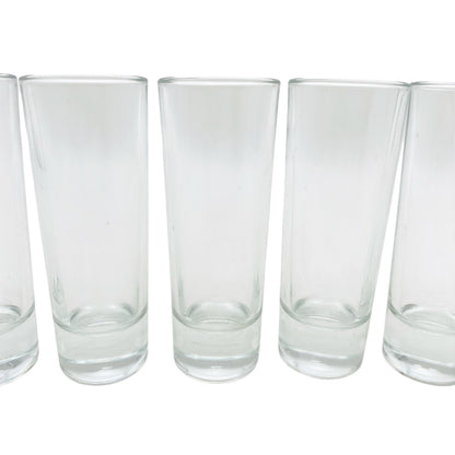 Schnapsgläser 6er Set H 10,5 cm Gläser 70er 80er Vintage Glas Likörgläser Hausba