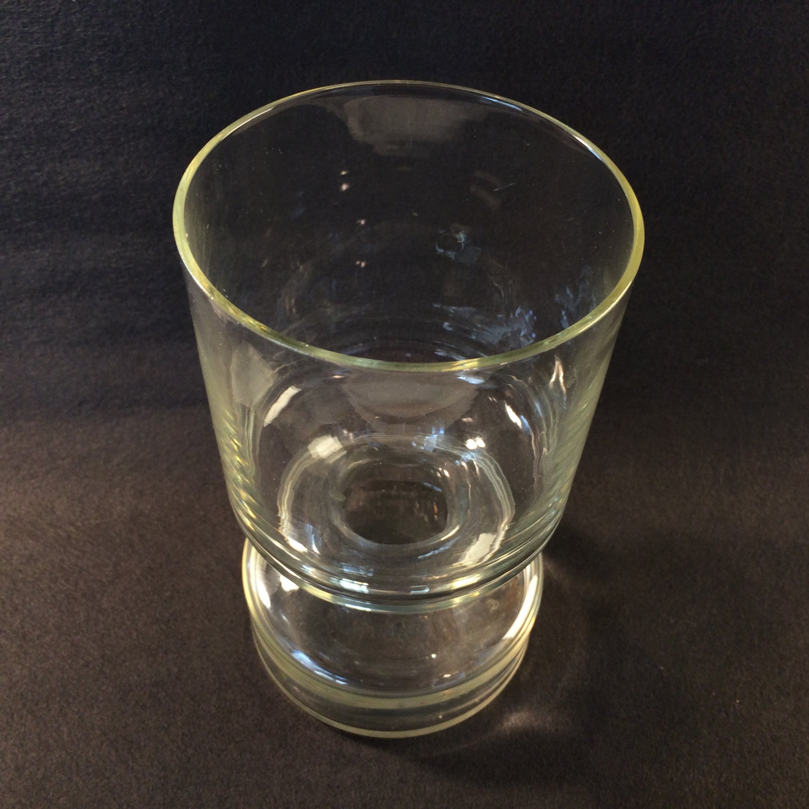 Vintage Vase 60er 70er MID CENTURY Vase Glas  17 cm