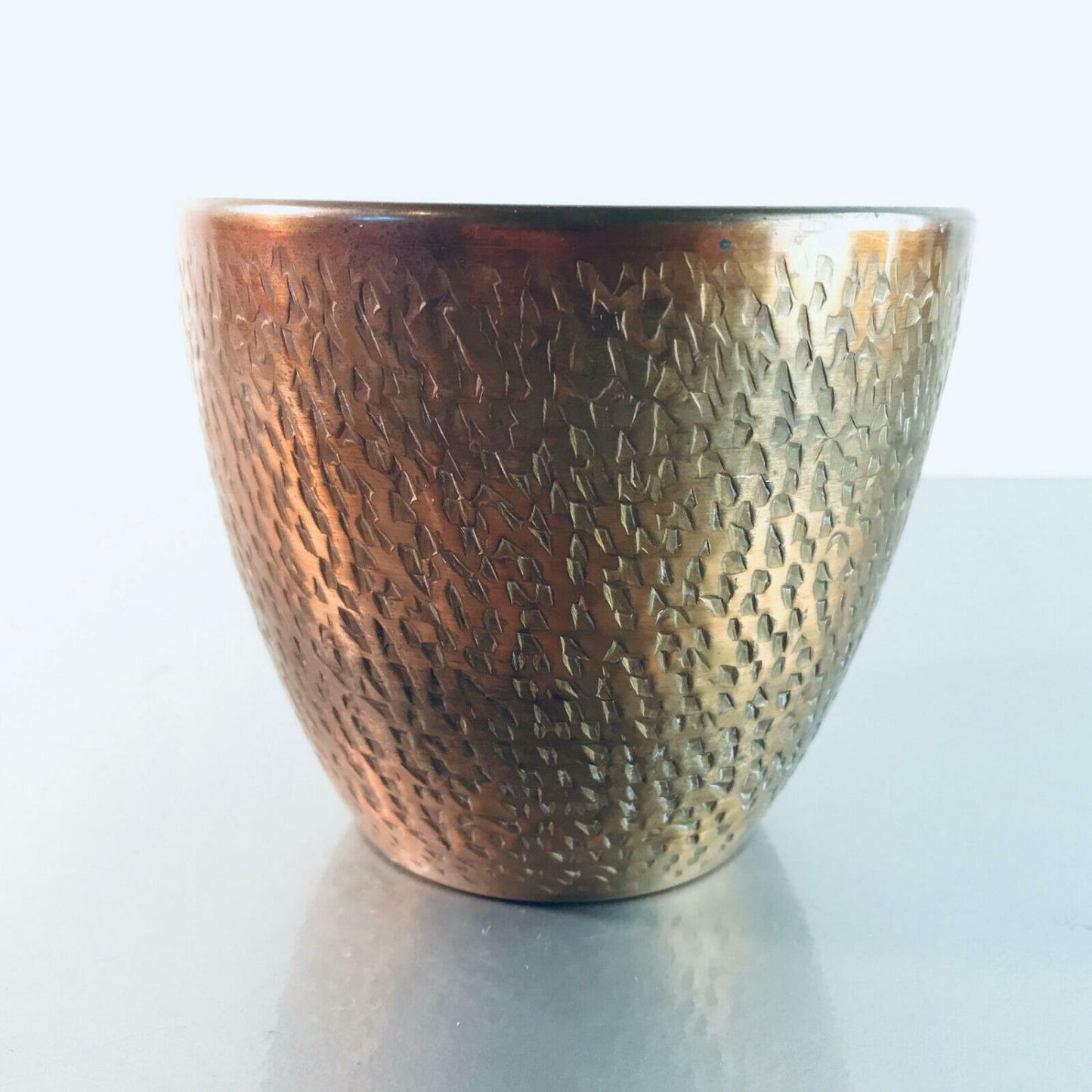 VINTAGE Vase Kupfer 8,2 cm 50er 60erMID CENTURY