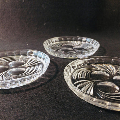 Untersetzer Glas  3er Set 8,4 cm Dekoration Teller Trinkgläser Tropfenschutz