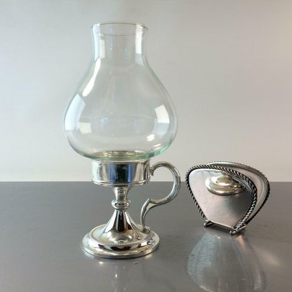 BMF Windlicht Kerzenhalter + Seriettenhalter 20 cm 60er 70er MID CENTURY