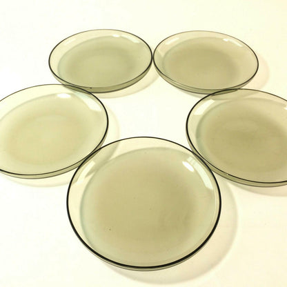 RAUCHGLAS 50er 60er Schüssel Schälchen Schale Set MID CENTURY 16,4 cm 5x