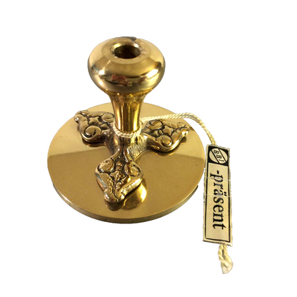 BBI Iserlohn Kerzenhalter MESSING Kerzenständer 60er 50er 4,5 cm