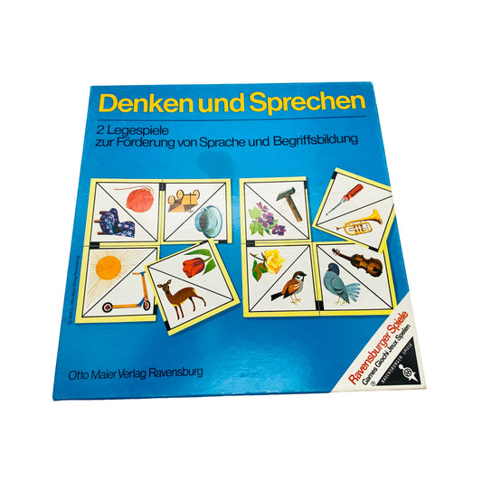 Denken und Sprechen Legespiele zur Föderung v. Sprache 70er Jahre Vintage
