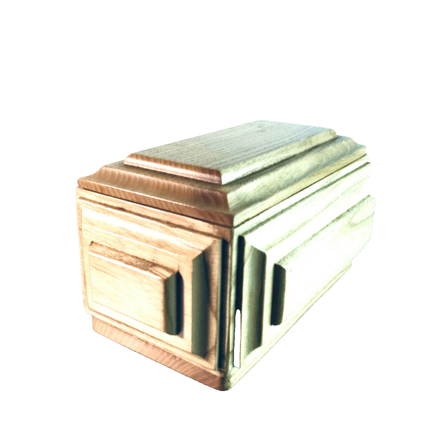 Schatulle Holz 60er 50er MID CENTURY Dose 17,5 x 11 x 9,5 cm