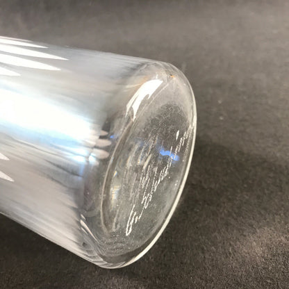 Gerhard SCHECHINGER Vase Glas Martelé Schliff 12,5 cm 80er 70er