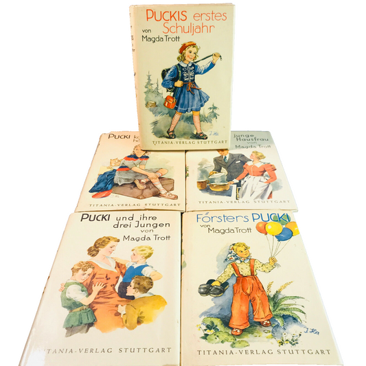 PUCKI von Magda Trott 5 Bände 1 2 4 8 und 10