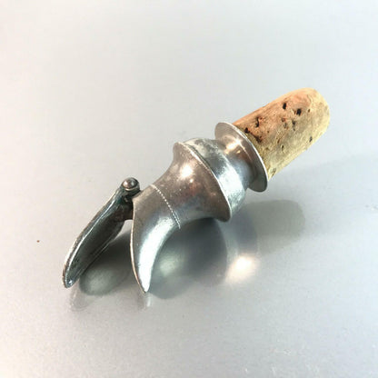 Ausgießer Zinn Vintage 50er 60er Schnapsausgießer Spender Schnabel