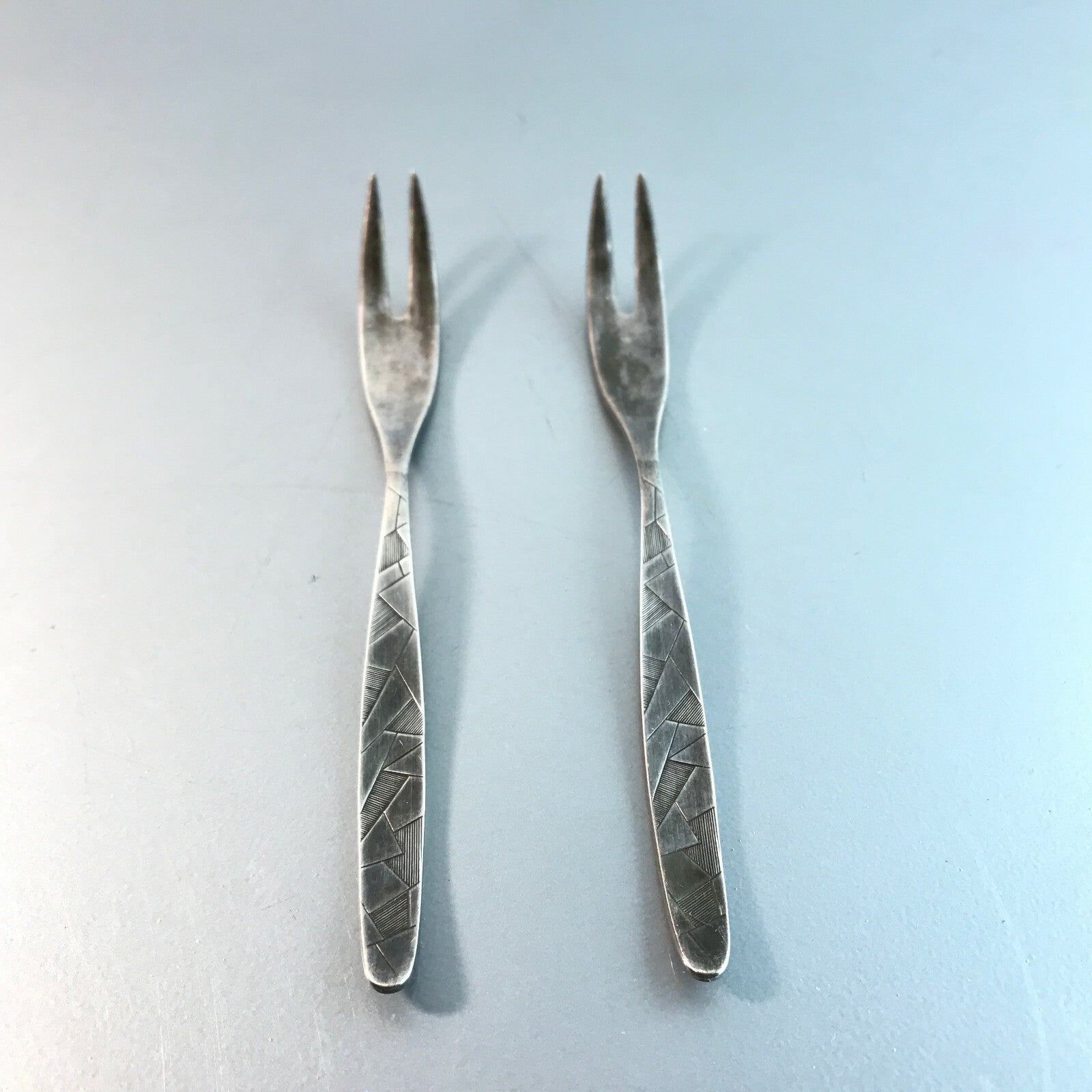 Anton van HOOGEN Gabeln 100er versilbert Vorlegegabel Silberauflage