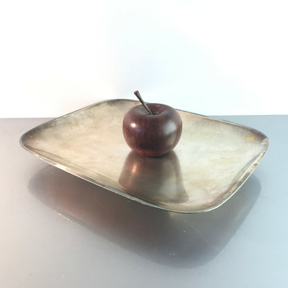 WMF Schale 20er Ablage Platte Hammerschlag D 32,5 cm versilbert Art Déco 