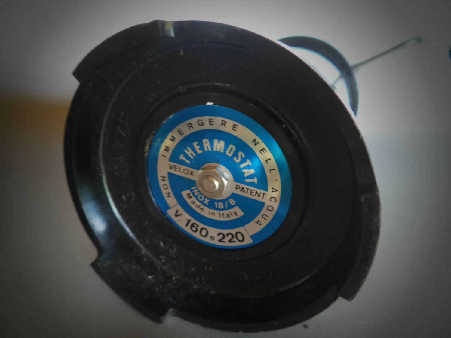 Velox Ferrara PATENT Espressokocher schwarz elektr. 3 Tassen 70er Italy
