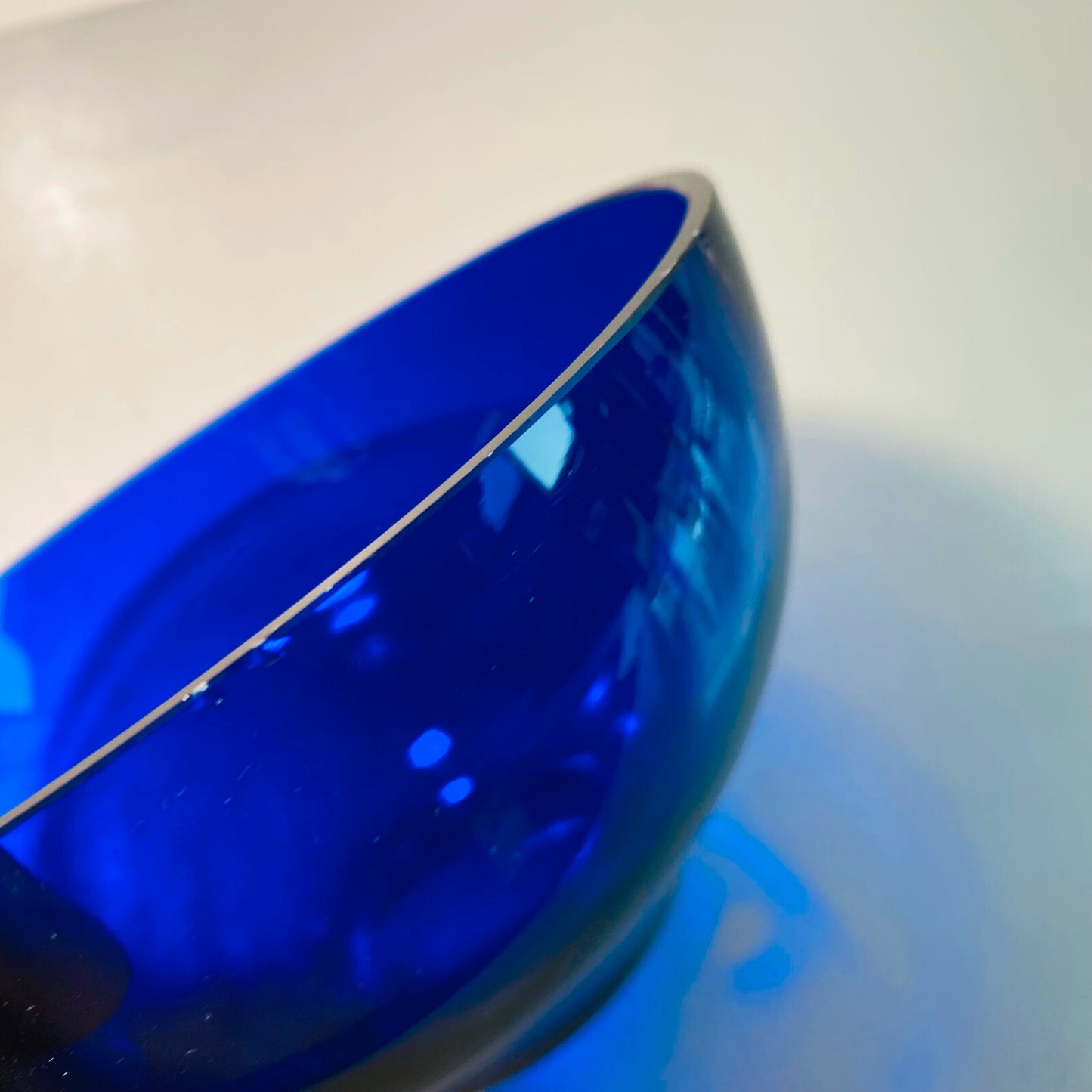 Schalen Schüssel Schälchen Glas 50er 60er blau Set 15/16 cm 50er 60er