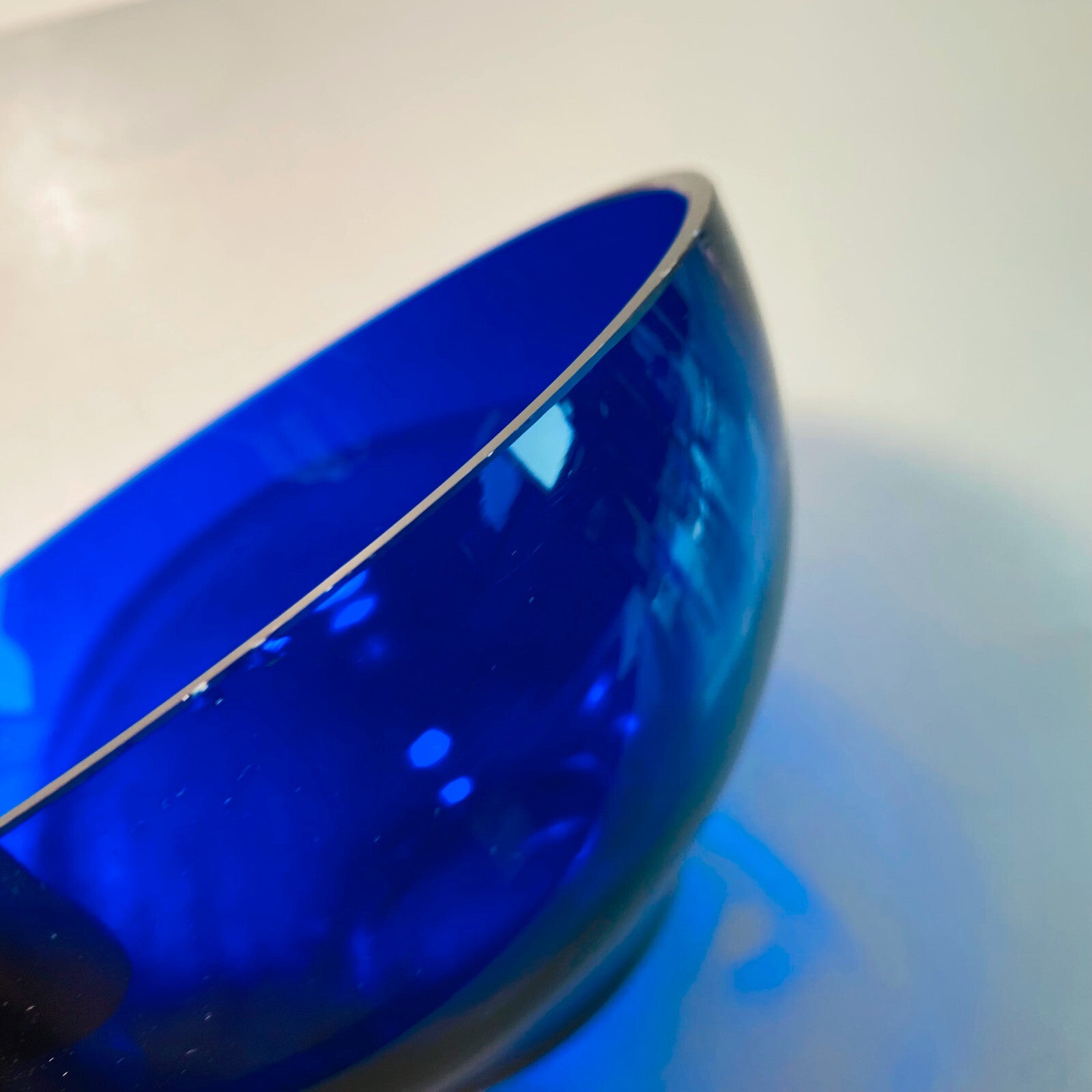 Schalen Schüssel Schälchen Glas 50er 60er blau Set 15/16 cm 50er 60er