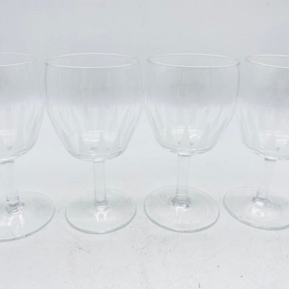 Weingläser H 12 cm Dekoratio satiniert beschliffen 60er 70er Vintage Gläser Glas