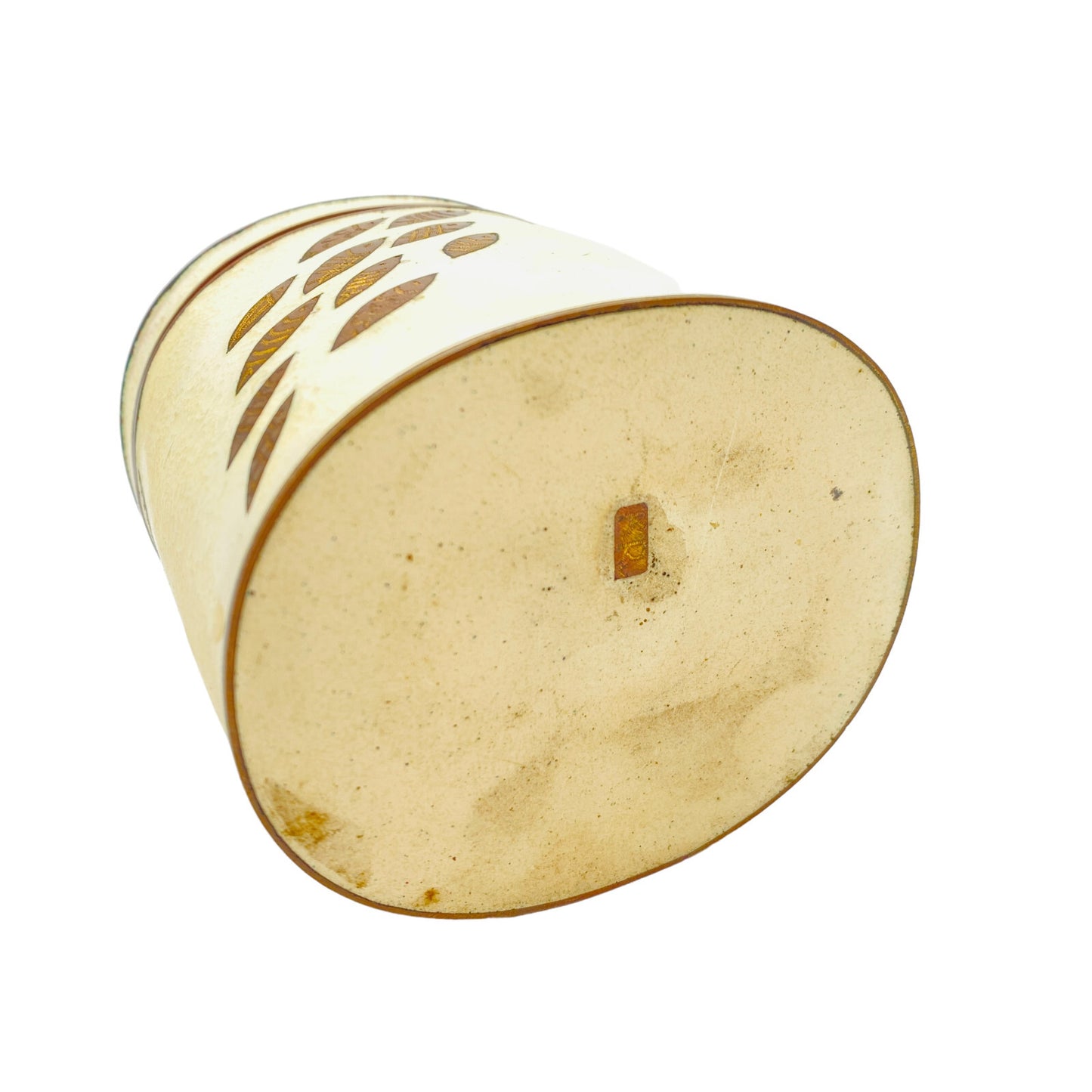 Käthe RUCKENBROD Emaille Deckeldose Dose 50er Stegemaille Cloisonne (sign.)