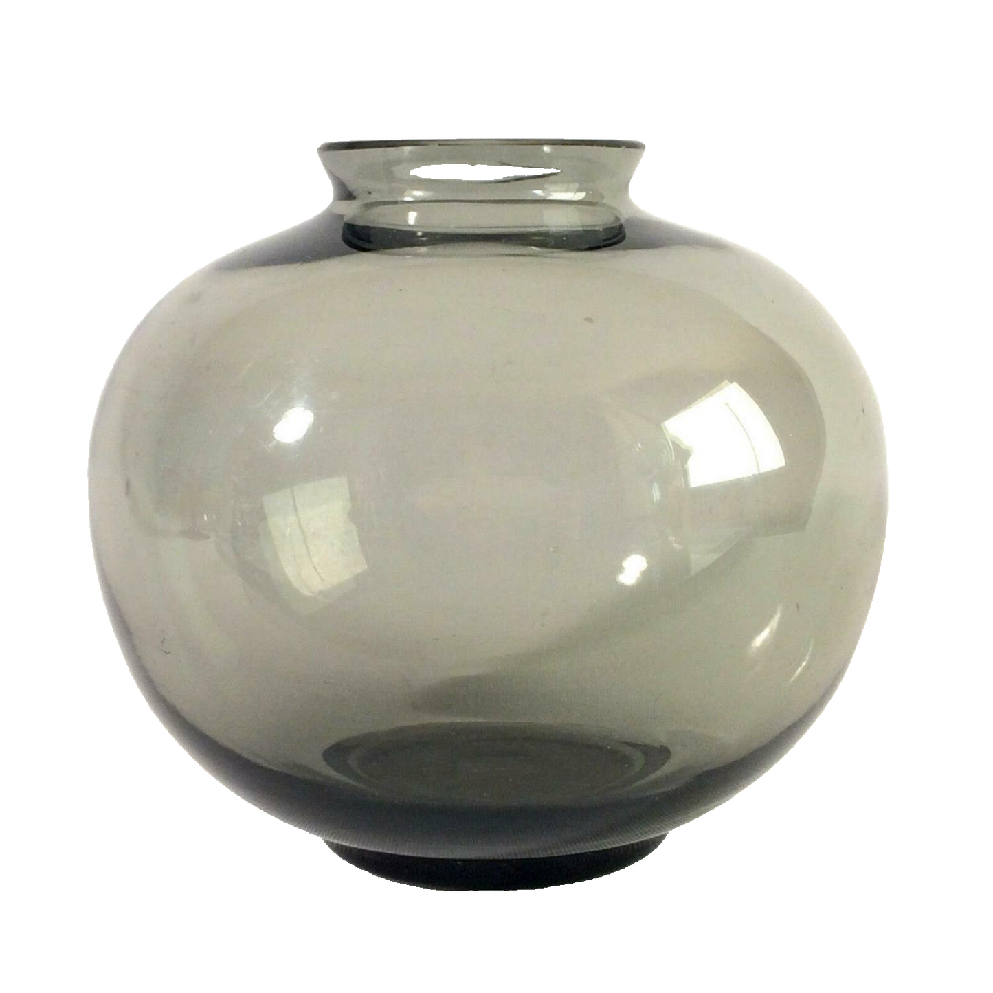  50er Glas Vase Rauchglas 11,2 cm 60er Mid Century