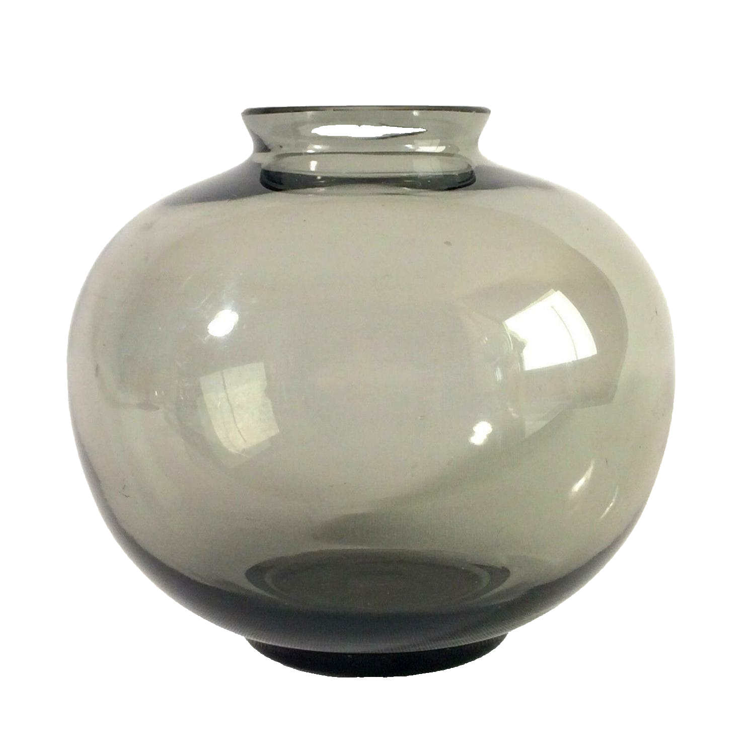  50er Glas Vase Rauchglas 11,2 cm 60er Mid Century