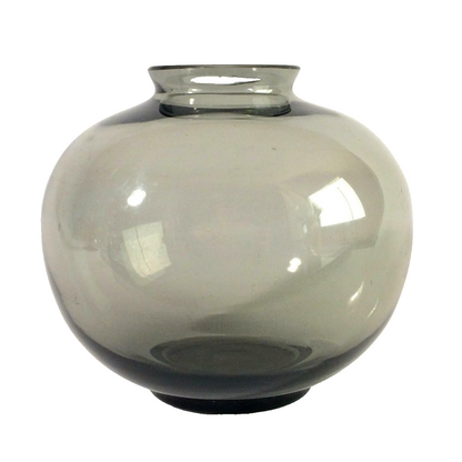  50er Glas Vase Rauchglas 11,2 cm 60er Mid Century