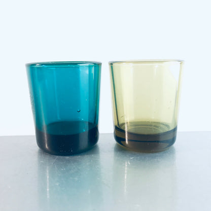 VINTAGE Schnapsgläser 5,2  cm 2 er Set 50er 60er MID CENTURY  bunt
