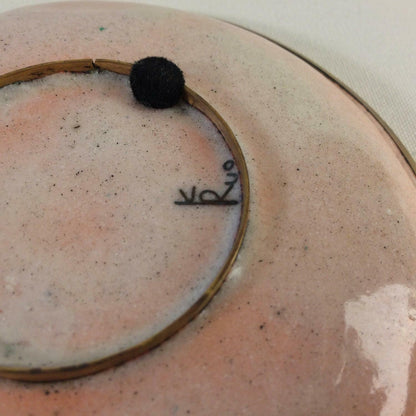 Käthe RUCKENBROD Teller Emaille 50er 60er Stegemaille Cloisonne Email