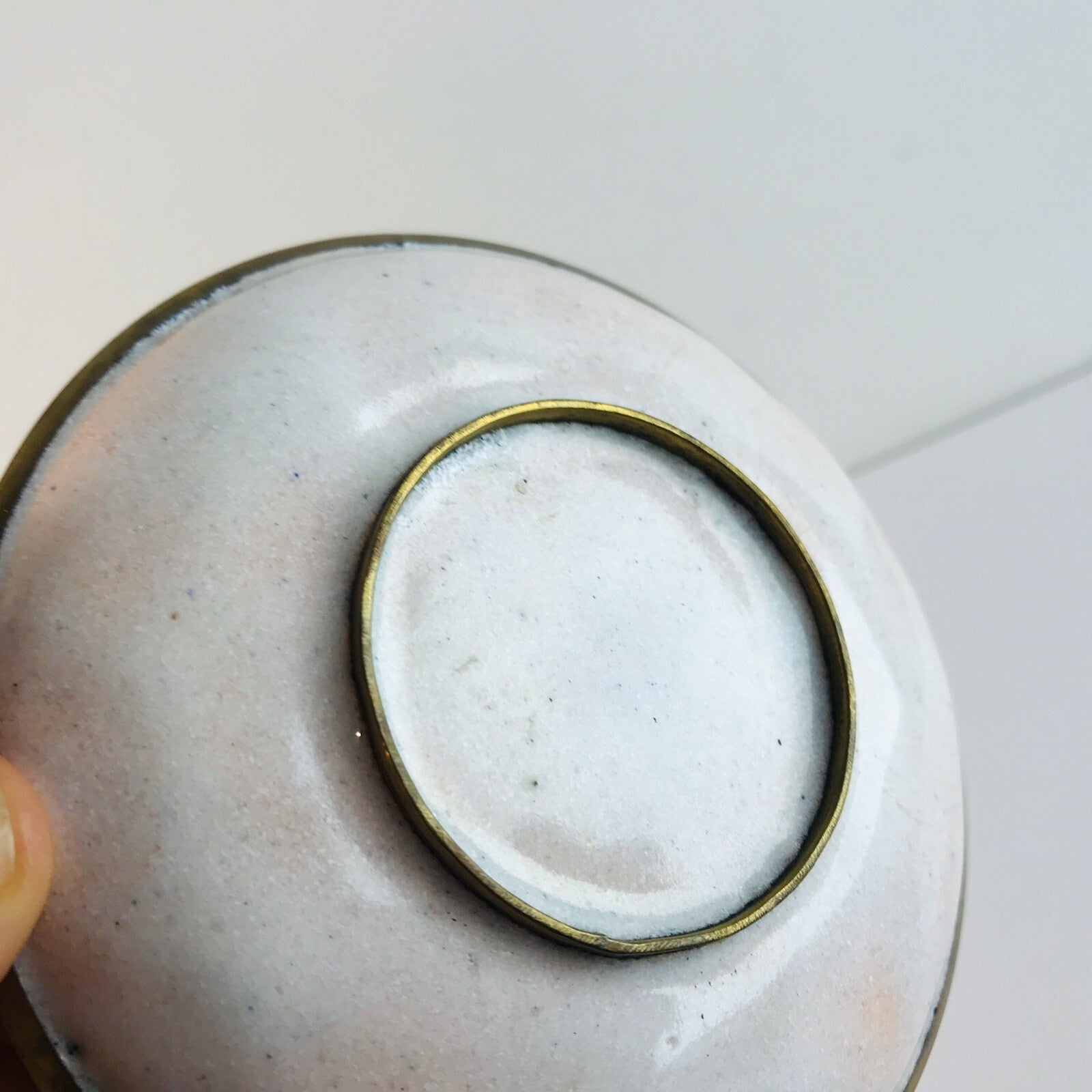 Käthe RUCKENBROD Teller Emaille 50er 60er Stegemaille Cloisonne Email 