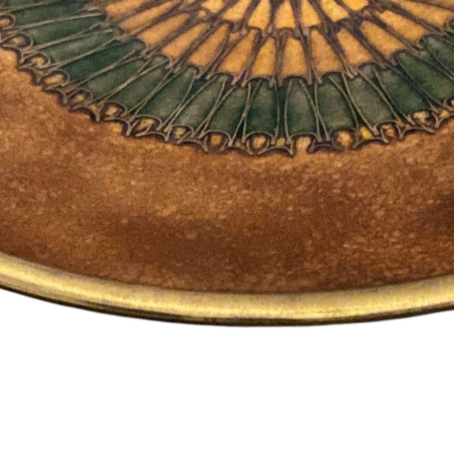 Käthe RUCKENBROD (signiert) Teller Emaille 50er MID CENTURY Mattemaille