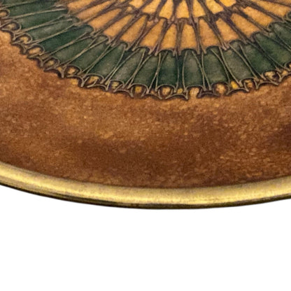 Käthe RUCKENBROD (signiert) Teller Emaille 50er MID CENTURY Mattemaille