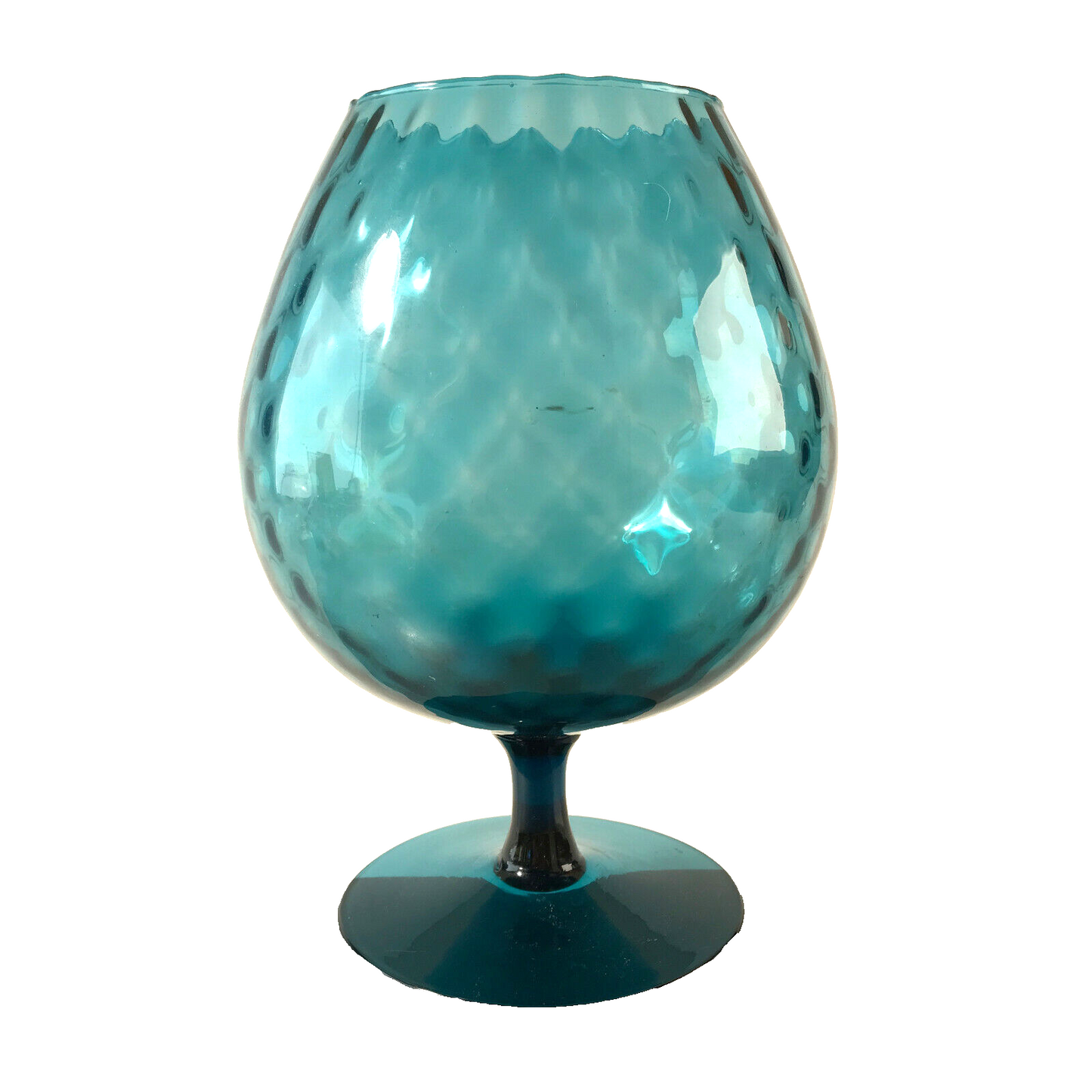 Vintage Vase türkis 50er 60er 20,5 cm MID CENTURY Pokal 