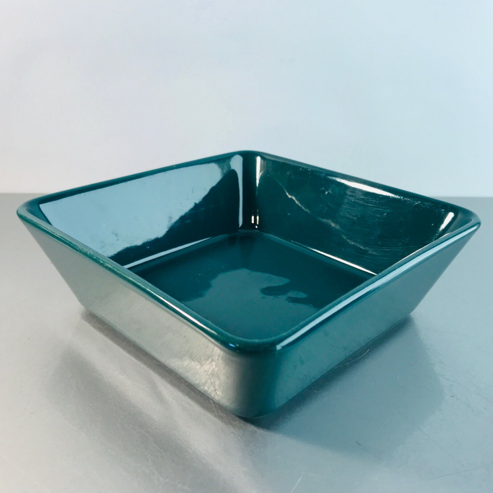 ARABIA Kaj Franck Finnland Kilta Teema GRÜN Schälchen Schale eckig