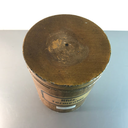 Blechdose Rhiz. Tormentill. 18 cm APOTHEKERDOSE Blech Metall Dose 