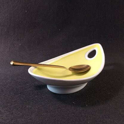 ALKA Porzellan Schale Schälchen 14,8 cm Messing 50er 60er MID CENTURY 