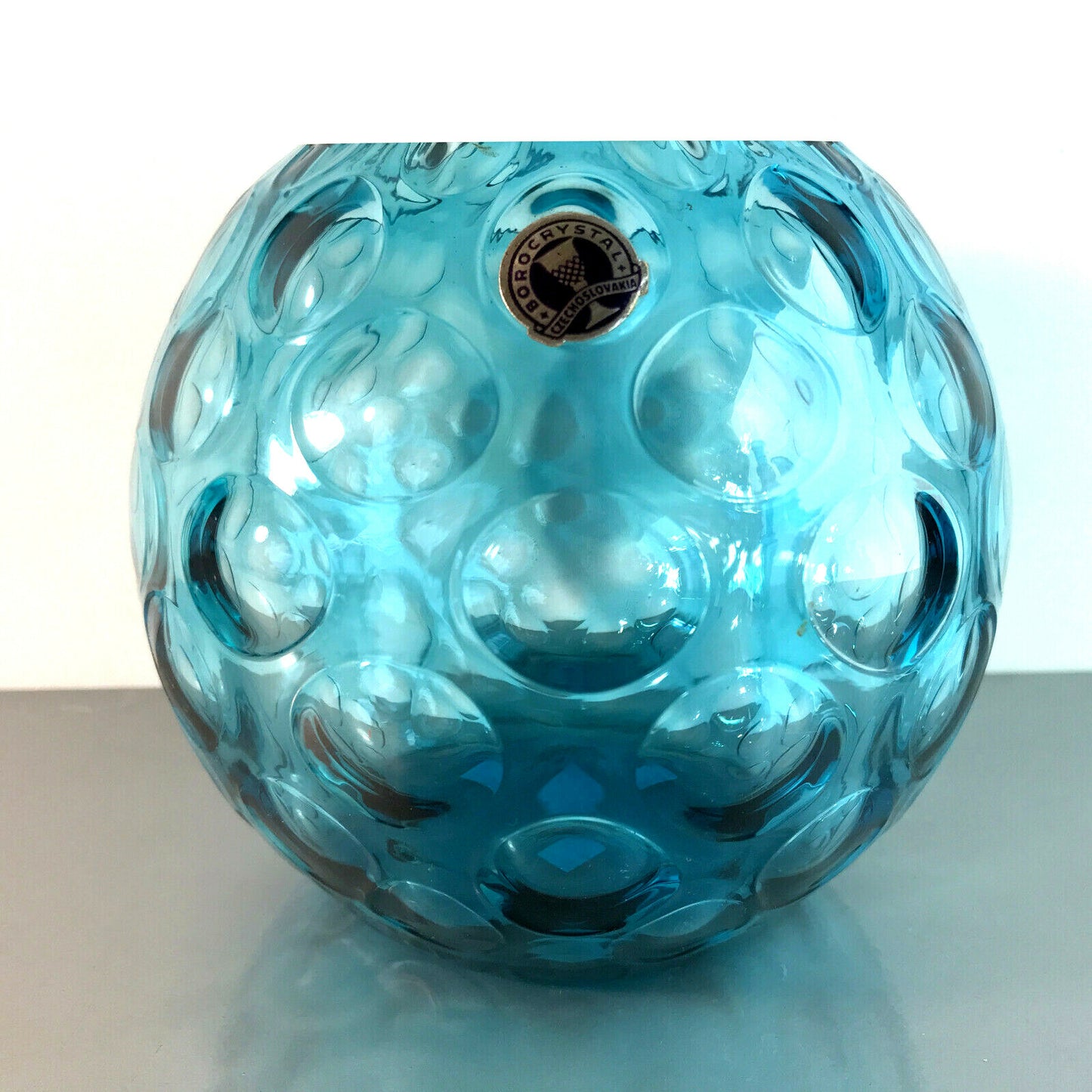 BOROCRYSTAL Czechoslovakia 11,2 cm Vintage Vase 50er 60er MID CENTURY