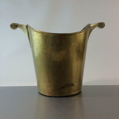 Sekteimer Champagnerkübel Flaschenkühler Messing Art Déco 21 cm 