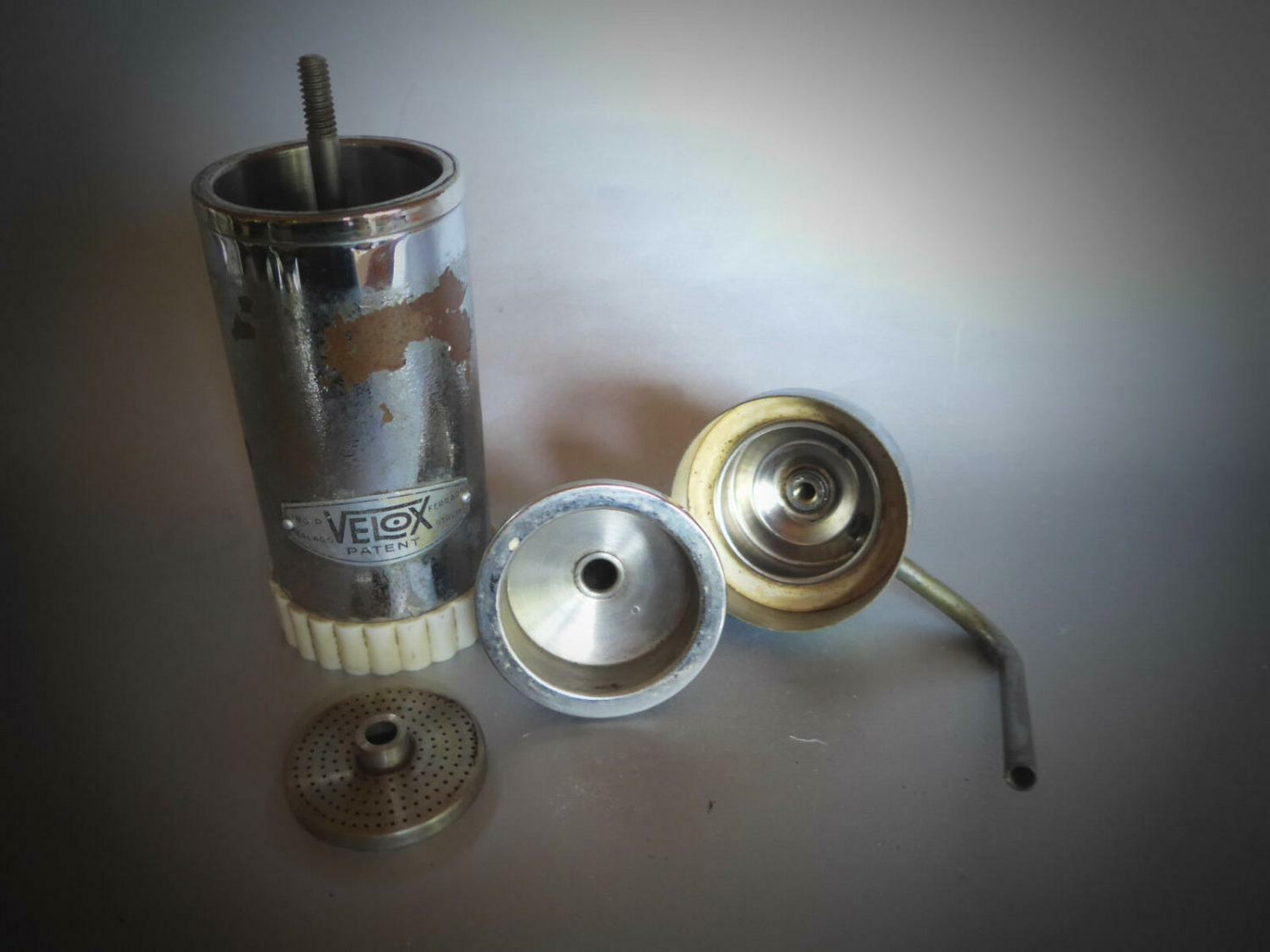 Velox Ferrara PATENT Espressokocher elektr.  50er 60er Italy 1 Tasse