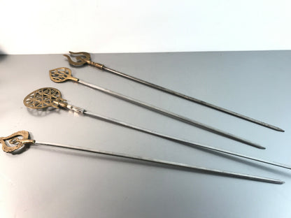 Fondue Spieße Gabeln Grillspieße MID CENTURY 60er Set 50er 60er Vintage