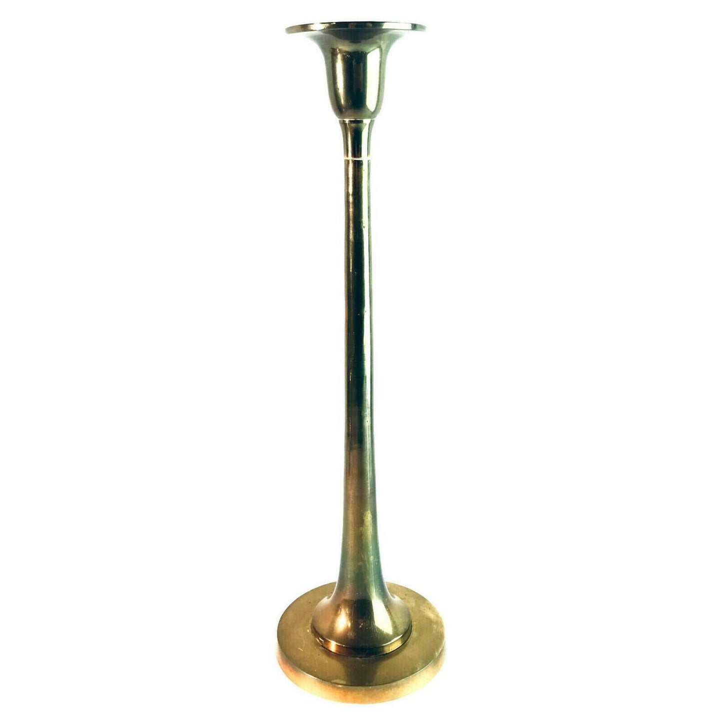 MESSING Kerzenhalter Kerzenständer 30,5 cm Haushaltskerzen 50er 60er