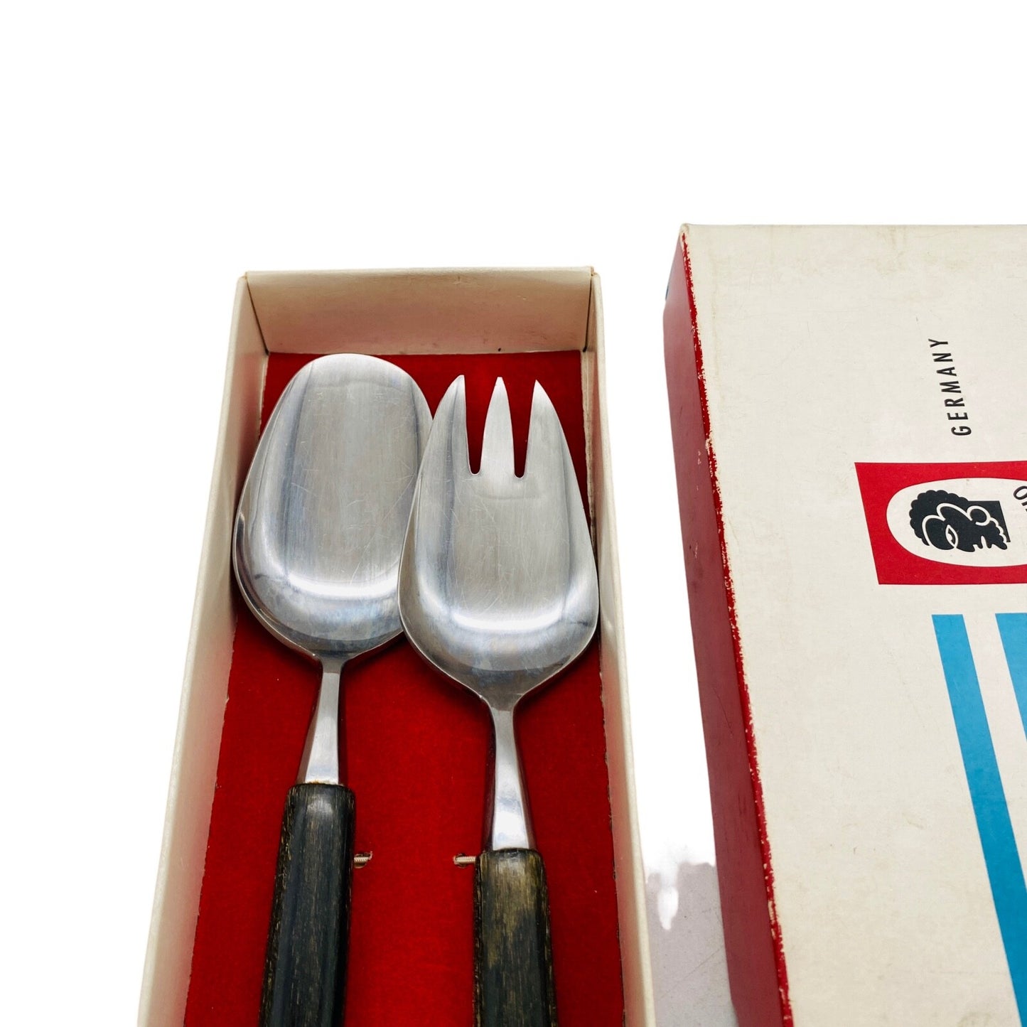 Othello Vintage Salatbesteck Edelstahl 50er 60er MID CENTURY 30 cm Besteck