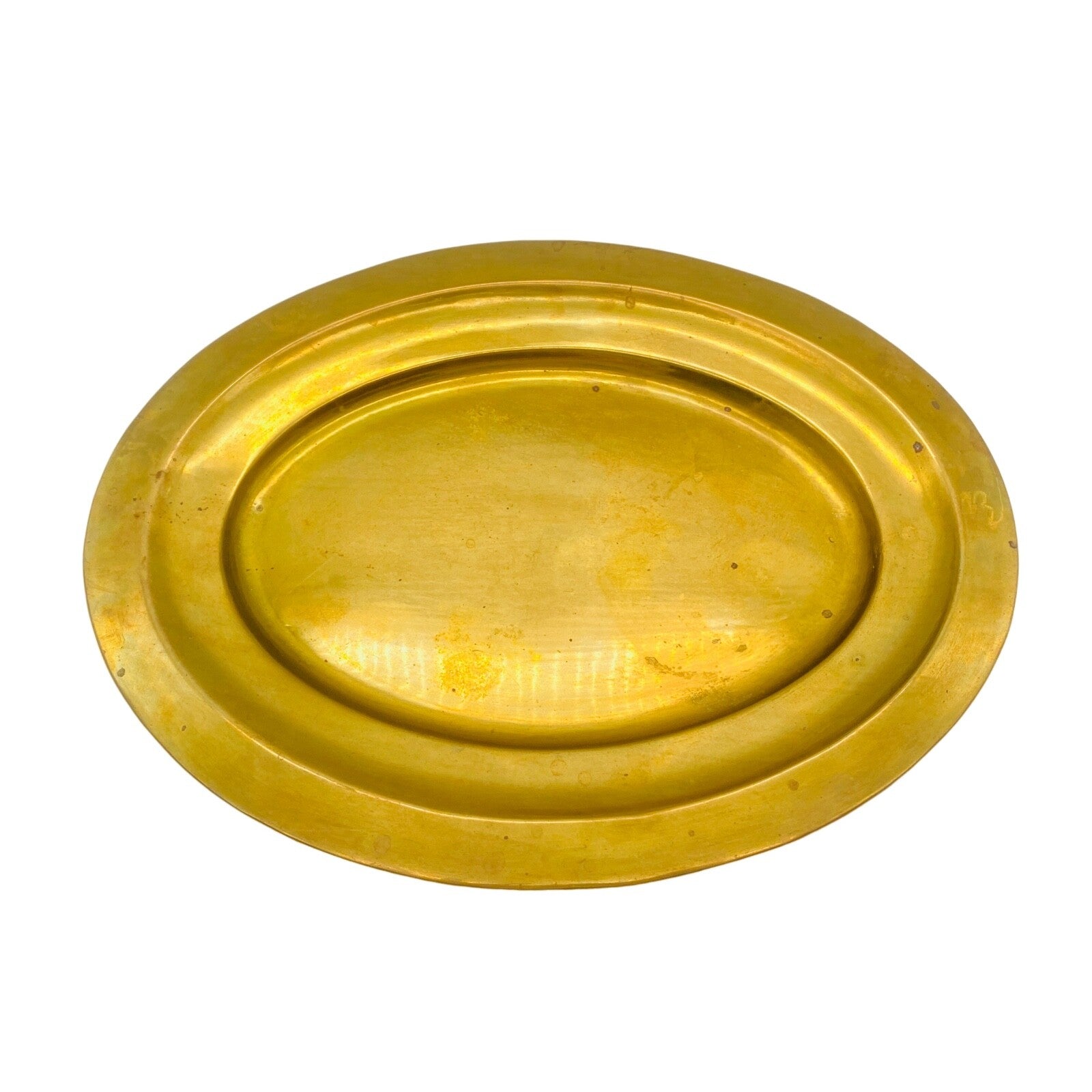 Gallo Vintage Tablett Messing gold 60er 70er L 35 cm Teetablett Hausbar Deko