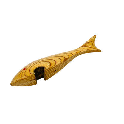 Vintage Flaschenöffner FISCH  Holz Kronkorkenöffner  MID CENTURY 22cm