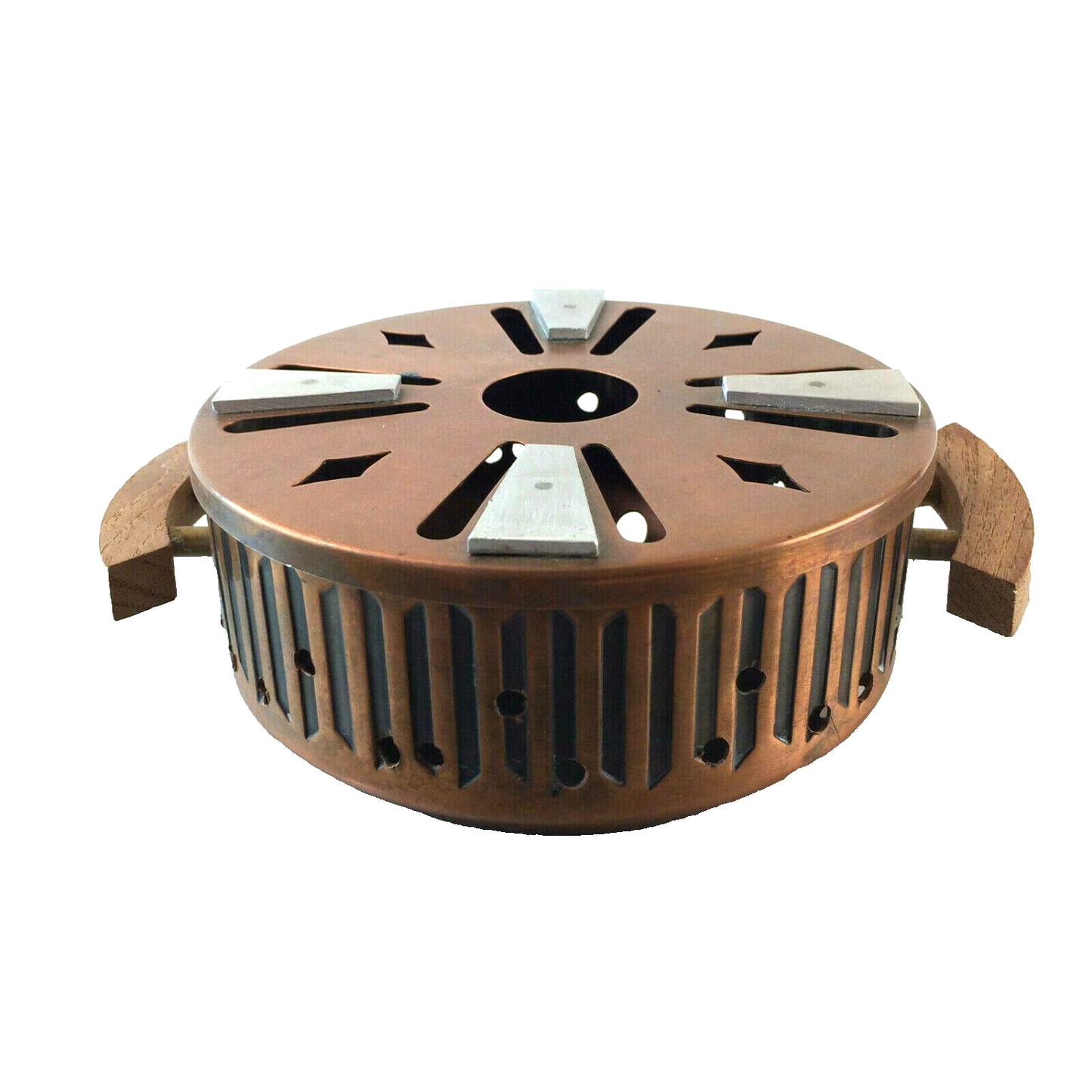 Stövchen Metall 50er 60er MID CENTURY Rechaude Kupfer 13,8 cm