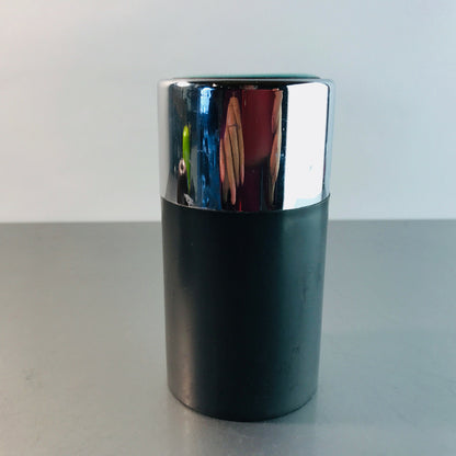 MID CENTURY Emaille Dose H 11,5 cm 50er Deckeldose Kunststoff
