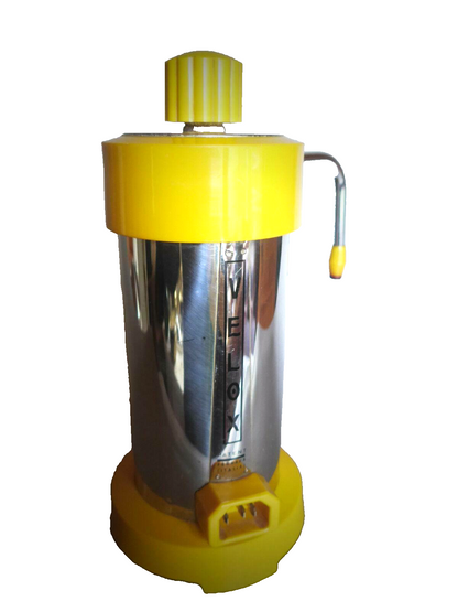 Velox Ferrara PATENT Espressokocher gelb elektr.  70er Italy 5 Tassen