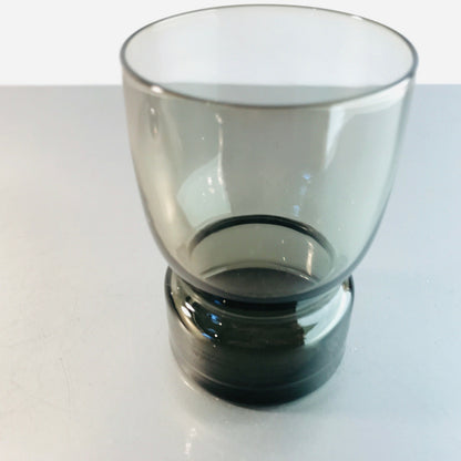 Rauchglas Wasserglas Glas 10,6 cm Vintage Trinkglas MID CENTURY 70er