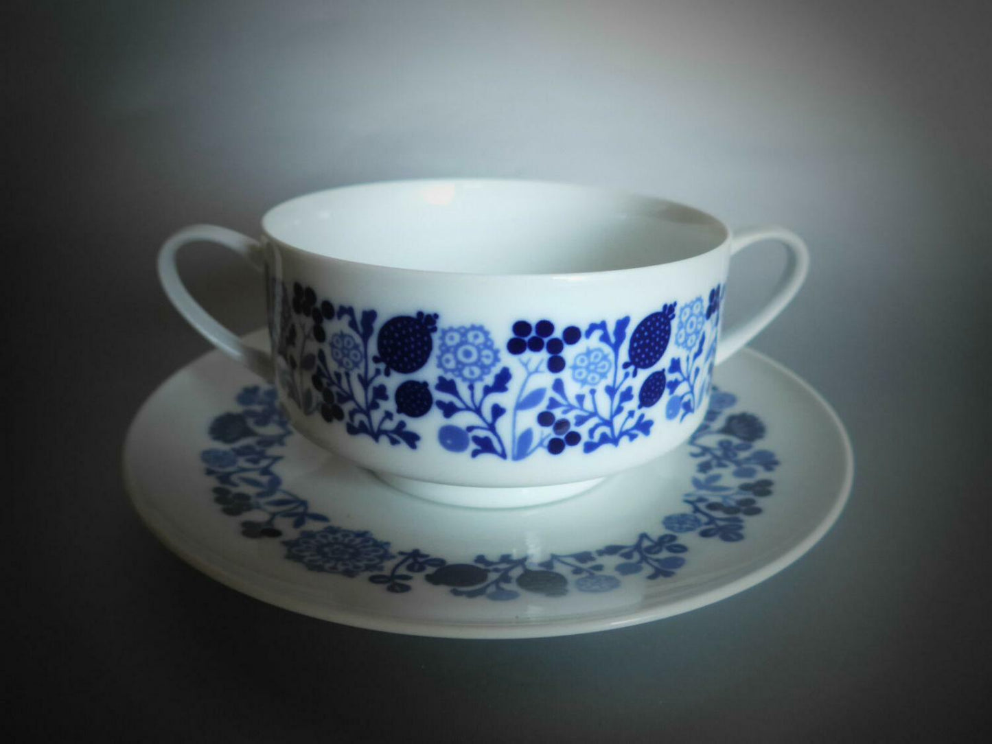 MELITTA Hamburg Blütenspiel  2er SET Jupp ERNST 60er Suppentasse Schale
