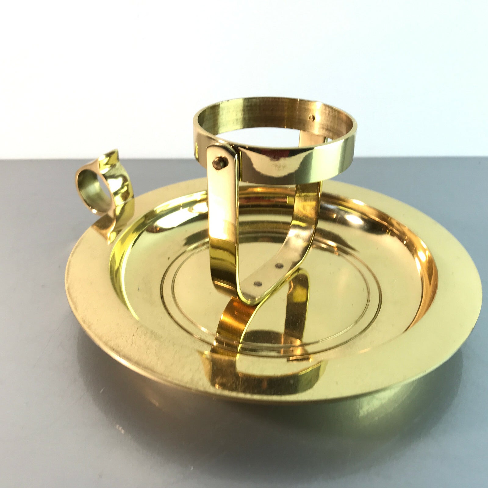 MID CENTURY Messing 50er 60er Kerzenhalter  Kerzenständer