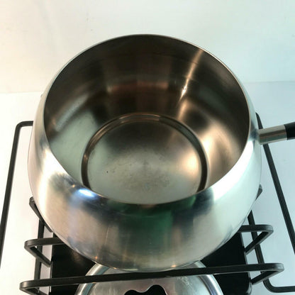 SPRING Swiss Fondue Topf Fonduetopf Stövchen Rechaud Edelstahl