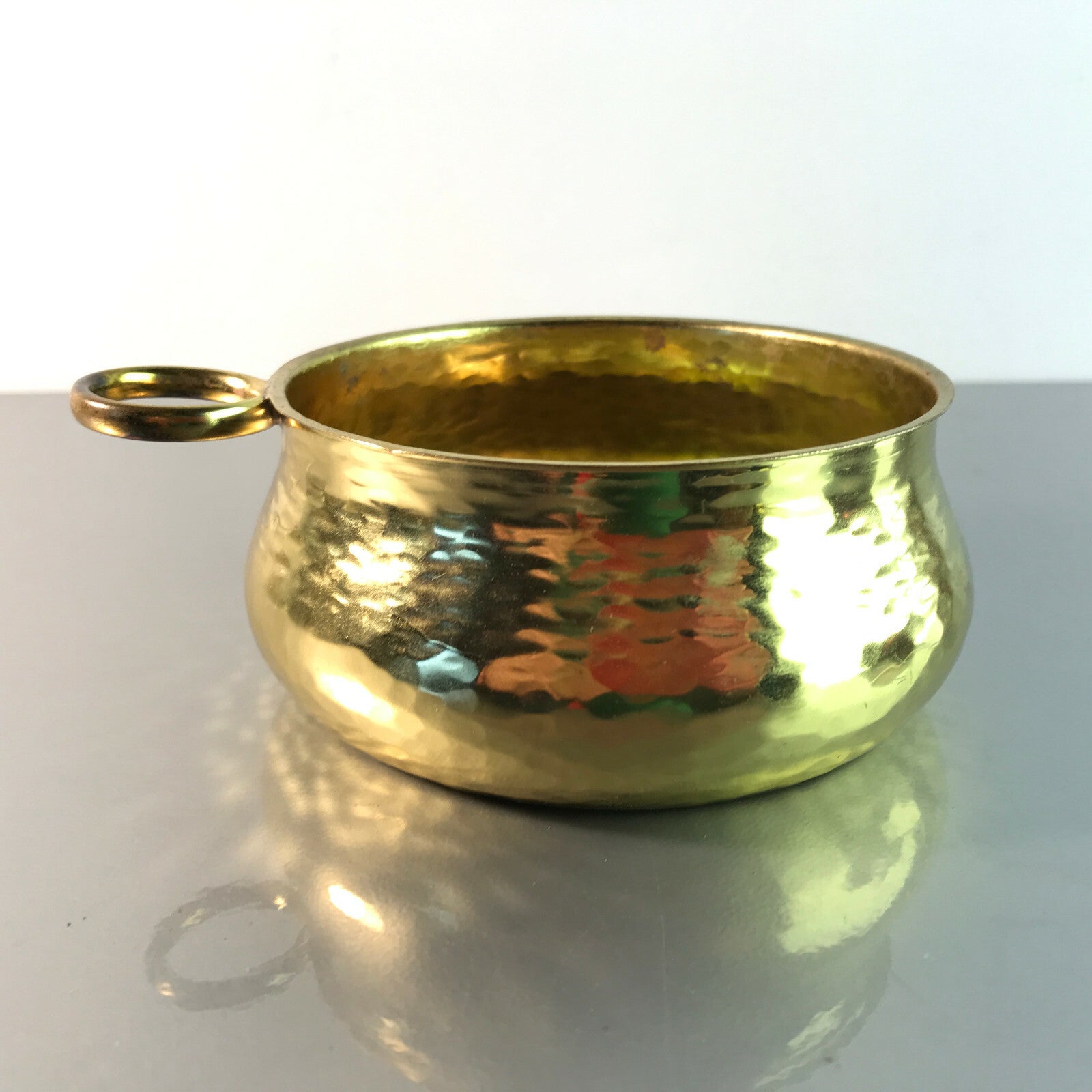 ZINT Flaschenhalter Messing Vintage 50er 60er MID CENTURY Schälchen