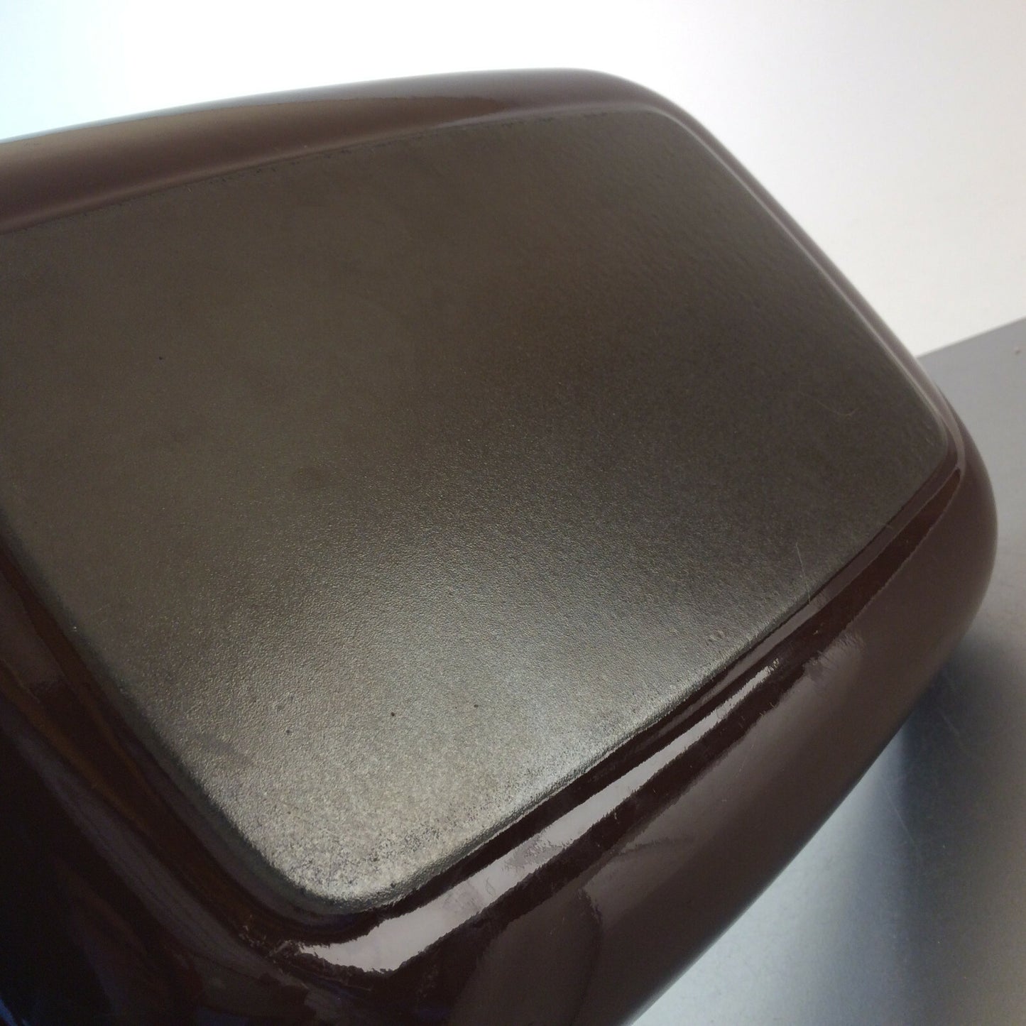 Emaille Form Backform Bratenform braun 23 x 33 cm H 5,5 cm Auflaufform