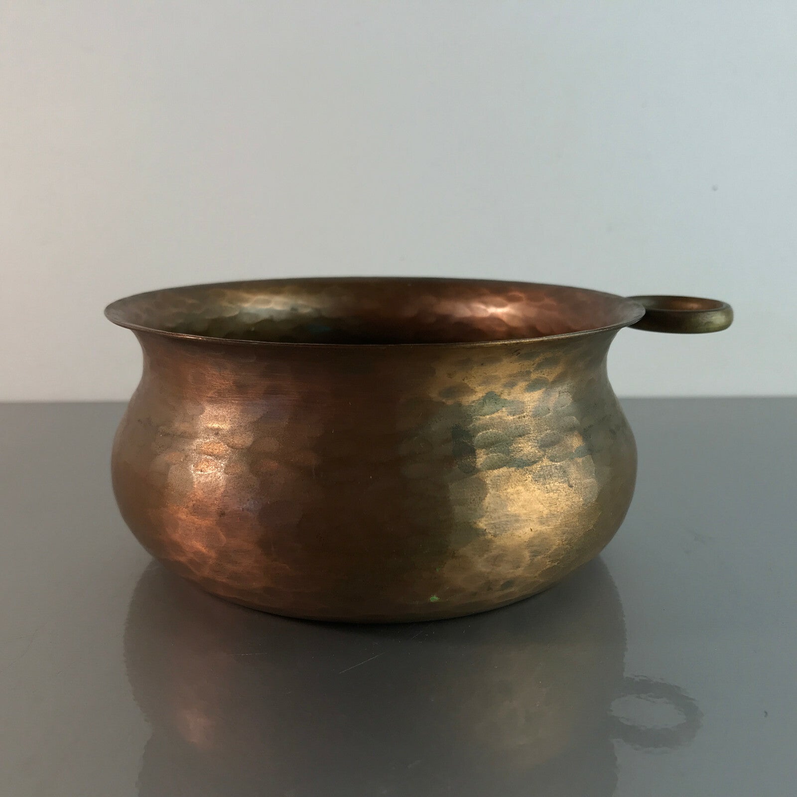 ZINT Flaschenhalter Kupfer Vintage 50er 60er MID CENTURY Schälchen